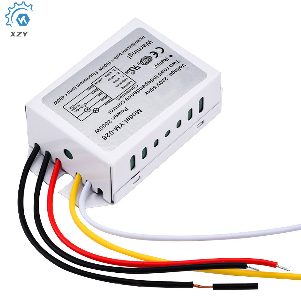 Digtal Section Power Relay AC220V Coil Connect Terminals สายไฟ Mini Relay 2-Way Group Sectionalizer