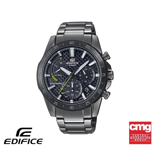CASIO นาฬิกาข้อมือผู้ชาย EDIFICE รุ่น EQS-930DC-1AVUDF วัสดุสเตนเลสสตีล สีดำ