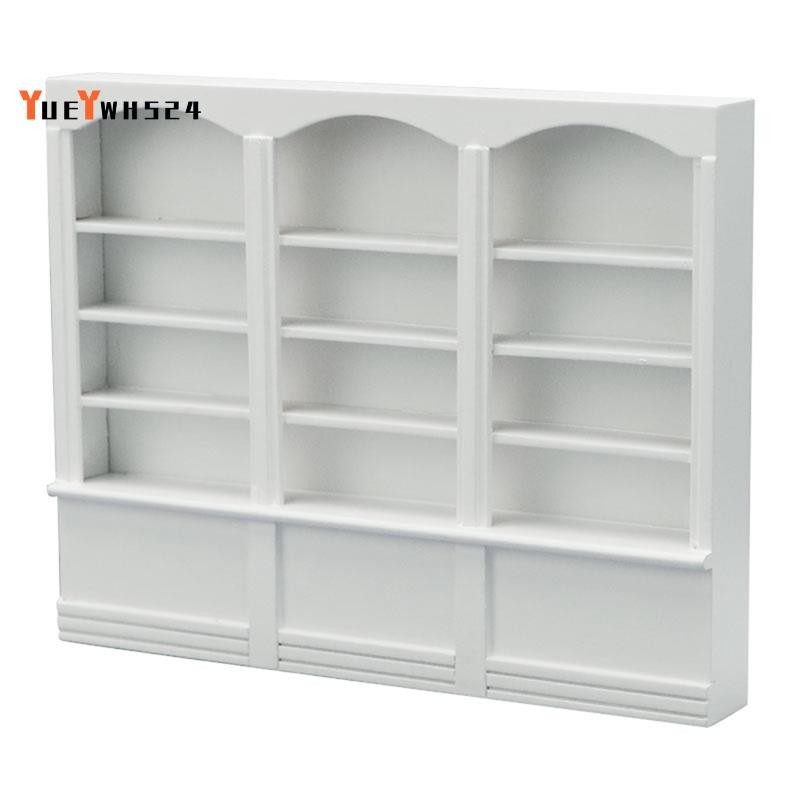 『yueywh524 』1/12 Scale Doll House Miniature Bookcase Shelf for Doll House Decor
