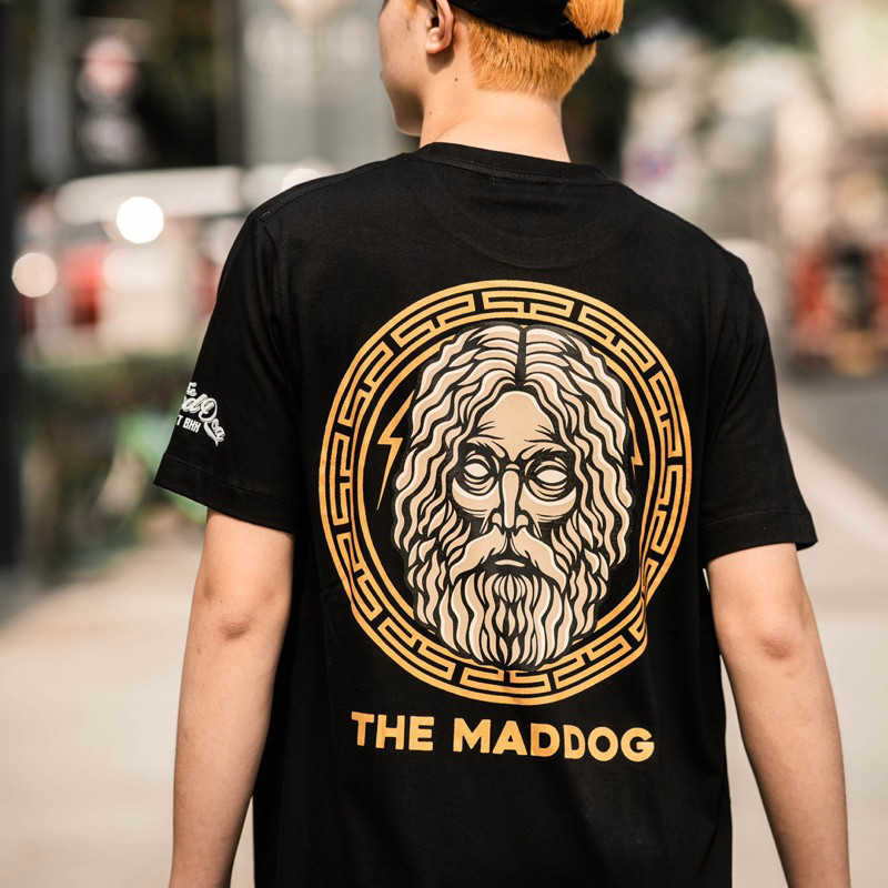 Maddogstreet ® เสี้อยืด ลาย รุ่น Zues แขนสั้น เสื้อยืดผู้ชาย S-5XL
