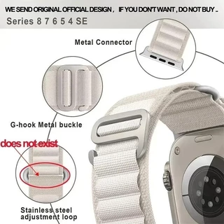 Alpine Strap Band สร้อยข้อมือไนลอนสําหรับ Apple Watch 44/40/49/45 มม.41 มม.38 มม.42 มม.Iwatch Ultra 2 Series 9 3 4 5 6 7 8 SE