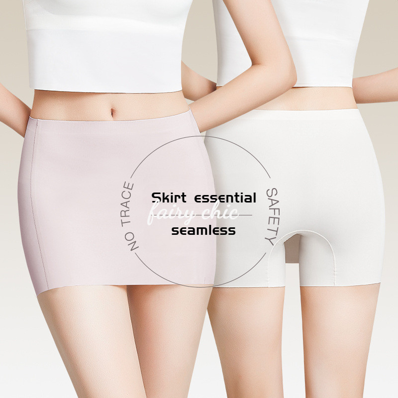 กางเกงกระโปรงเซฟตี้ผ้าไหมน้ำแข็งสำหรับผู้หญิง M-2XL