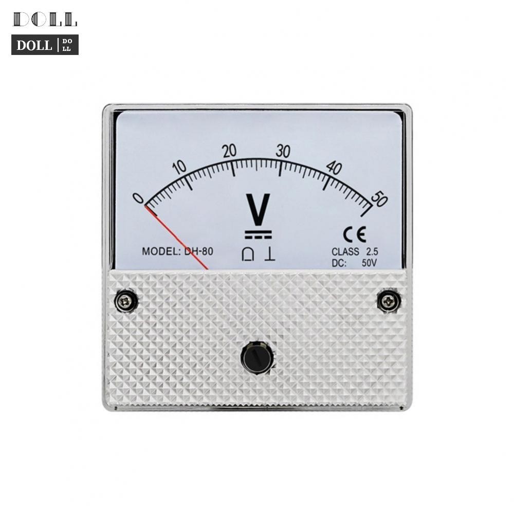 -New In May-DH-80 Pointer DC Voltmeter Analog Voltmeter Pointer Panel Meter Voltage Meter[Overseas Products]