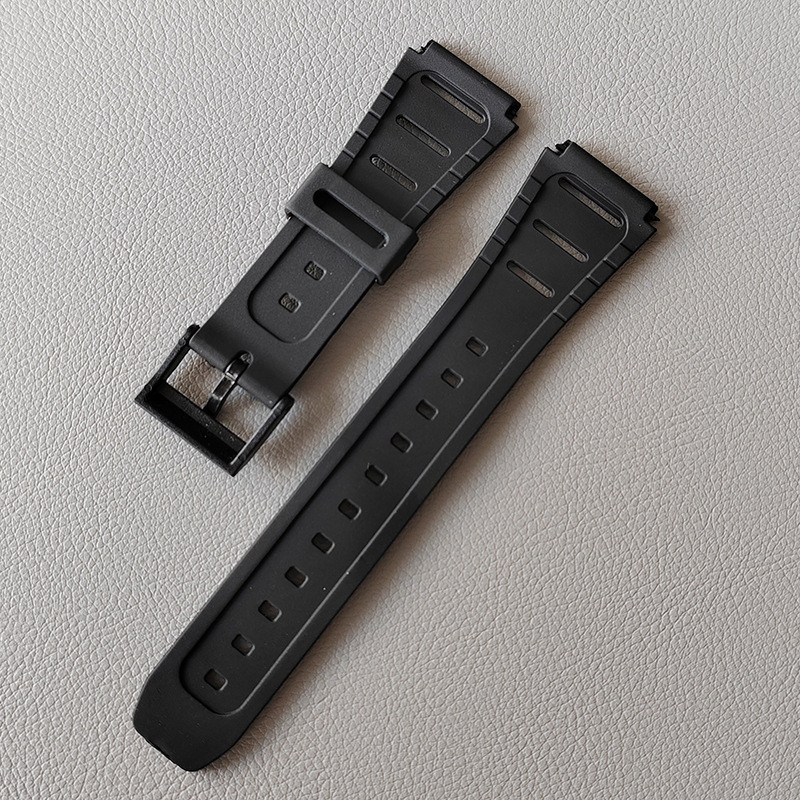 20 มม.สายนาฬิกาซิลิโคนสําหรับ Casio สร้อยข้อมือเครื่องคิดเลขนาฬิกาดิจิตอล W-720 W-722 W-741 WL-100 CA-53W CA53 CA 53 CA-61W ยางนักเรียนผู้ชายผู้หญิงเข็มขัดข้อมือ