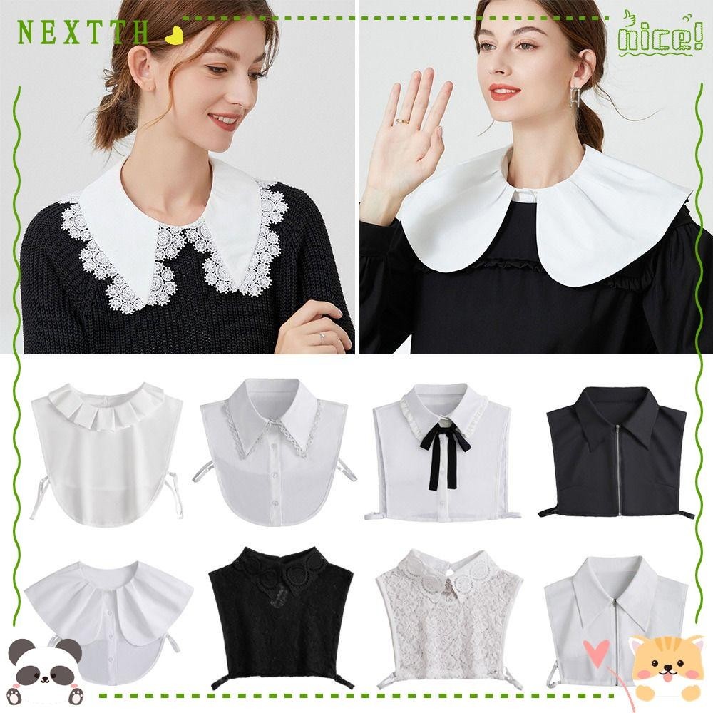 ต่อไป ปก,วินเทจที่ถอดออกได้เสื้อปกปลอม,แฟชั่นผู้หญิงคลาสสิกผ้าฝ้ายเสื้อปกเท็จ