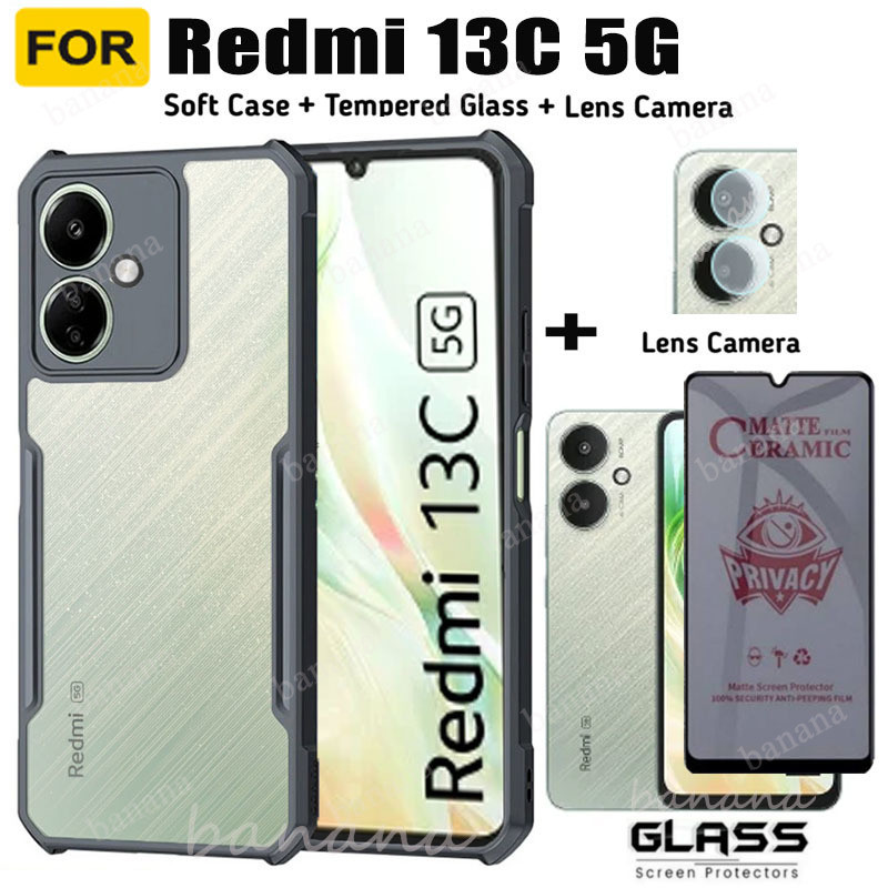 Redmi 13C 5G เคสโทรศัพท์สําหรับ Redmi หมายเหตุ 13 4G 5G หมายเหตุ 13 Pro 4G 5G Redmi A3 Turbo 3 5G Anti-peeping กระจกนิรภัยความเป็นส่วนตัวป้องกันหน้าจอ