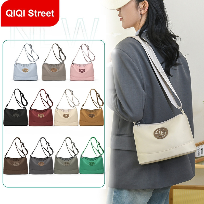 กระเป๋าสะพายข้างผ้าไนลอนกันน้ํา อเนกประสงค์และทนทาน กระเป๋าสะพายไหล่ช้อปปิ้งขนาดใหญ่แบบสบาย ๆ ของคุณแม่ - รูปที่ 7