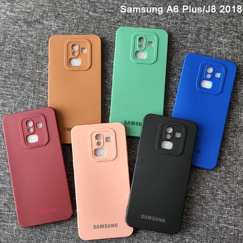 เคสซิลิโคนเหลวต้นฉบับอย่างเป็นทางการ SAMSUNG GALAXY A6 PLUS / A750F / A6 2018 / A8 2018 / A7 2018 / 