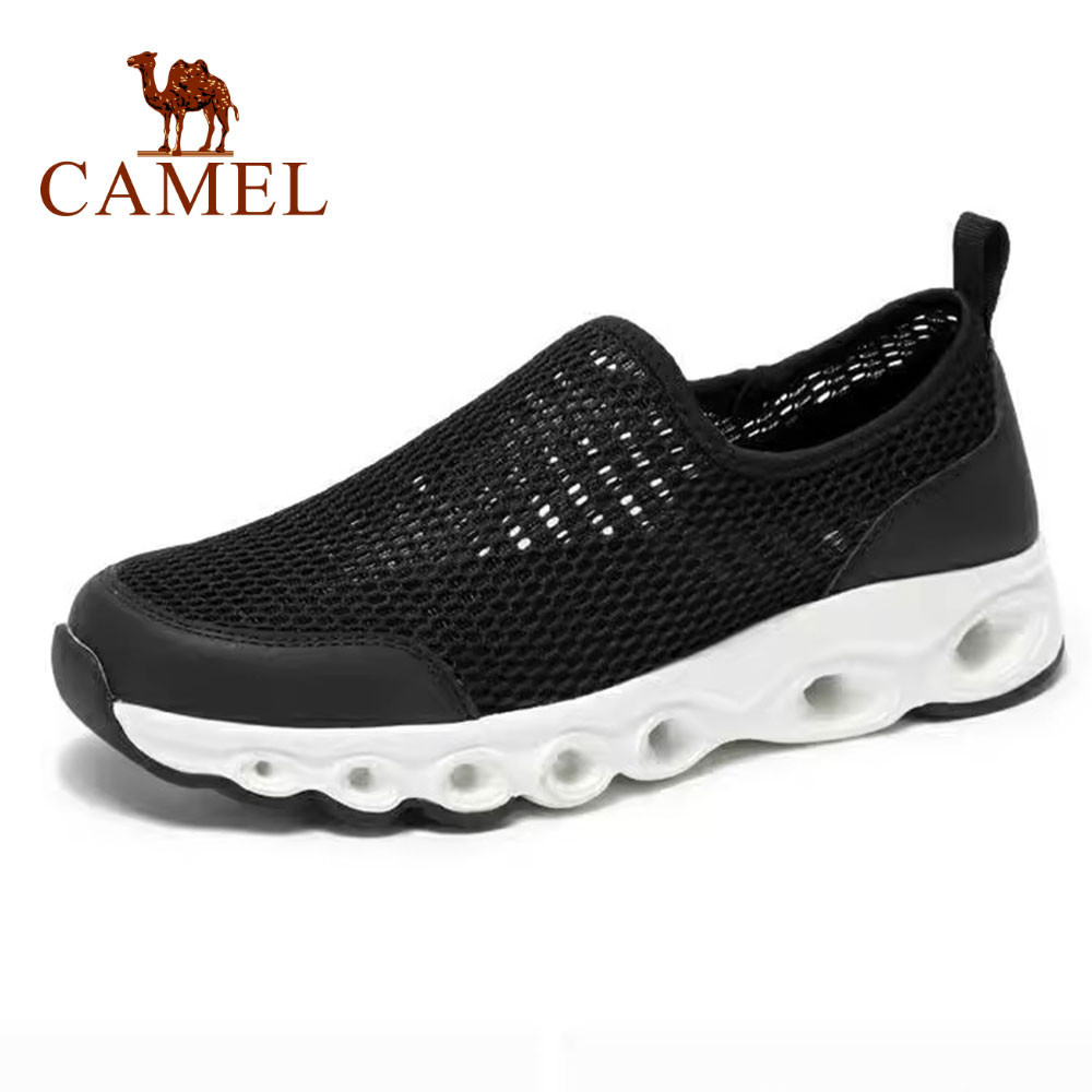 Camel Summer Daily Leisure Travel ตาข ่ ายระบายอากาศสําหรับคนรักผู ้ ชายและผู ้ หญิงเบาะกีฬา Jogging รองเท ้ าสําหรับคนรัก