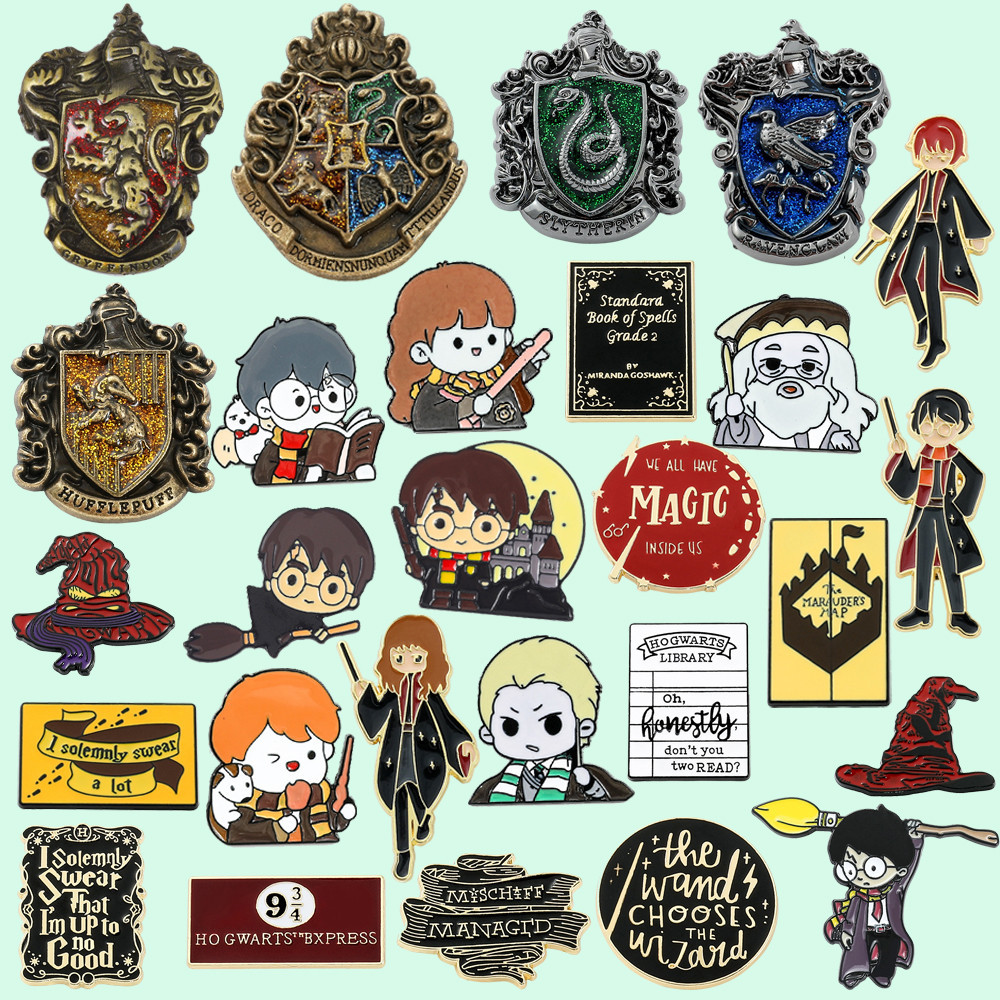 การ ์ ตูนน ่ ารักเข ็ มกลัดโลหะน ่ ารัก Magic Academy Pin เสื ้ อผ ้ ากระเป ๋ าโลหะผสม Badge