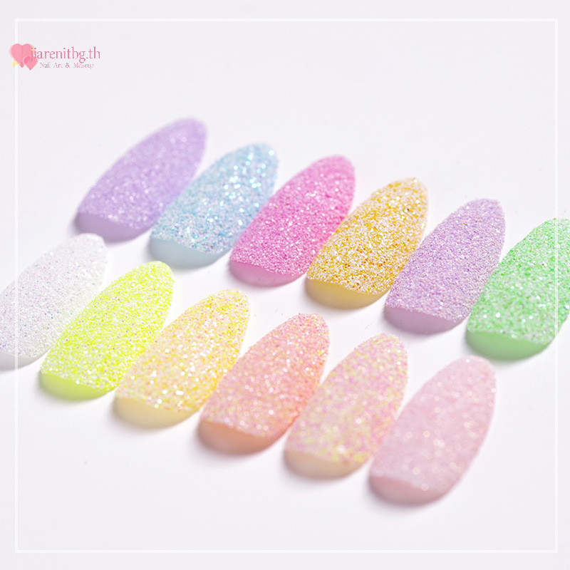 Renbg เล็บ Glitter ผสมสีเล็บ Fine ผงฝุ่น UV เจลโปแลนด์เล็บอะคริลิคเคล็ดลับ DIY ตกแต่งเครื่องมือ TH