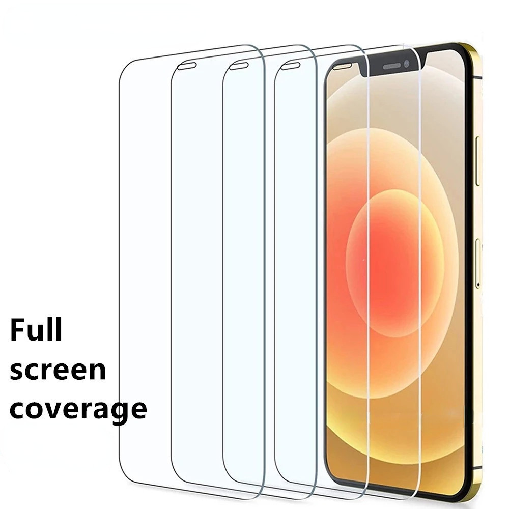 【กระจกนิรภัยเข ้ ากันได ้ กับ 】 สําหรับ IPhone 14 15 13 12 11 Pro MAX X XS xsmax XR 6 6s 7 8 Plus 5 5S SE ฟิล ์ มกันรอยหน ้ าจอ
