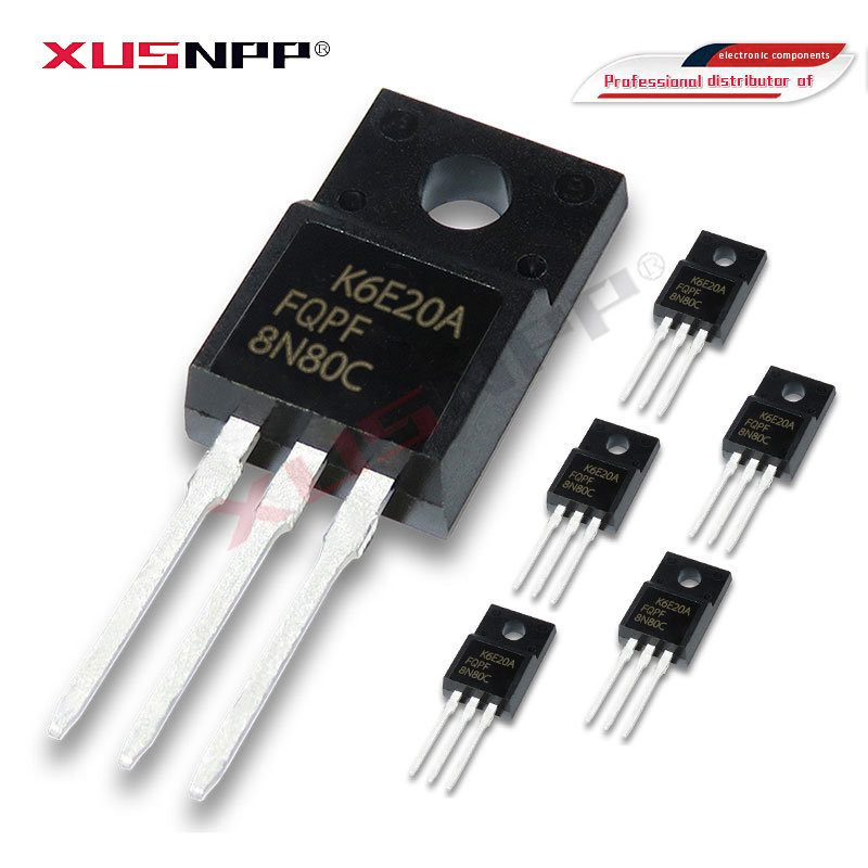 10PCS FQPF8N80C TO-220F 8N80 FQPF8N80 FQPF8N50C FQPF8N50PF8N60C FQPF8N65CPFQ8N70C ทรานซิสเตอร์FQ8N65