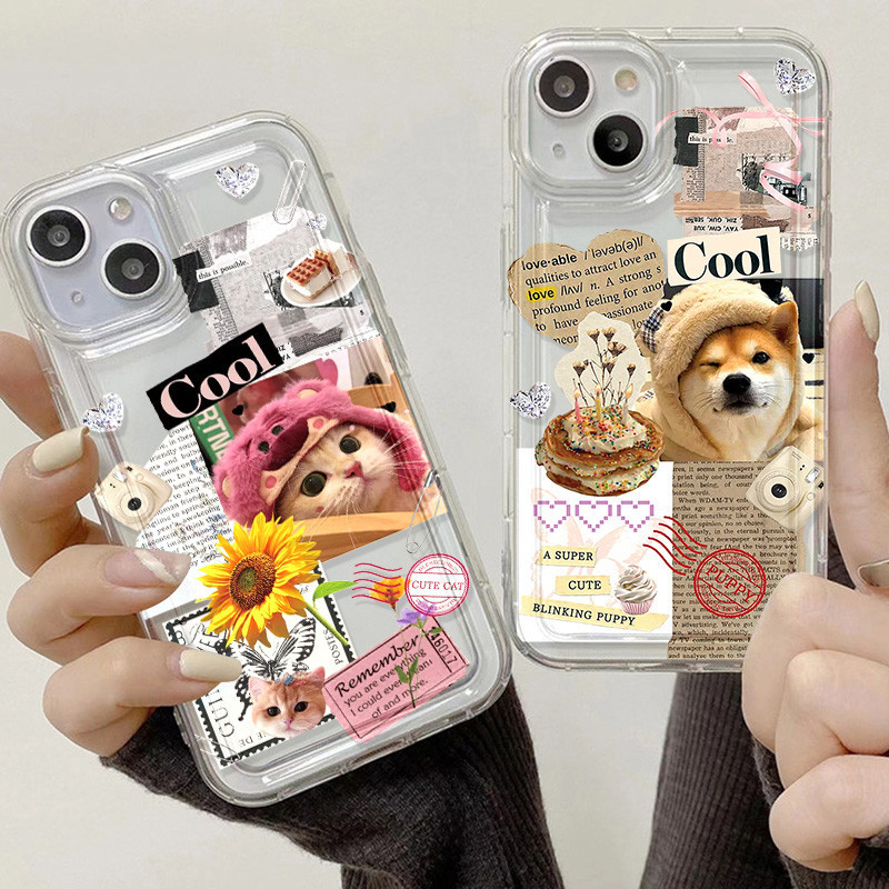 🔥CODซอฟท์เคส for เคส Case iPhone 13 11 15 14 12 Pro Max เคสไอโฟน15 8 7 Plus XR X XS Max SE เคสซิลิโคนน่ารัก ด้านหนา