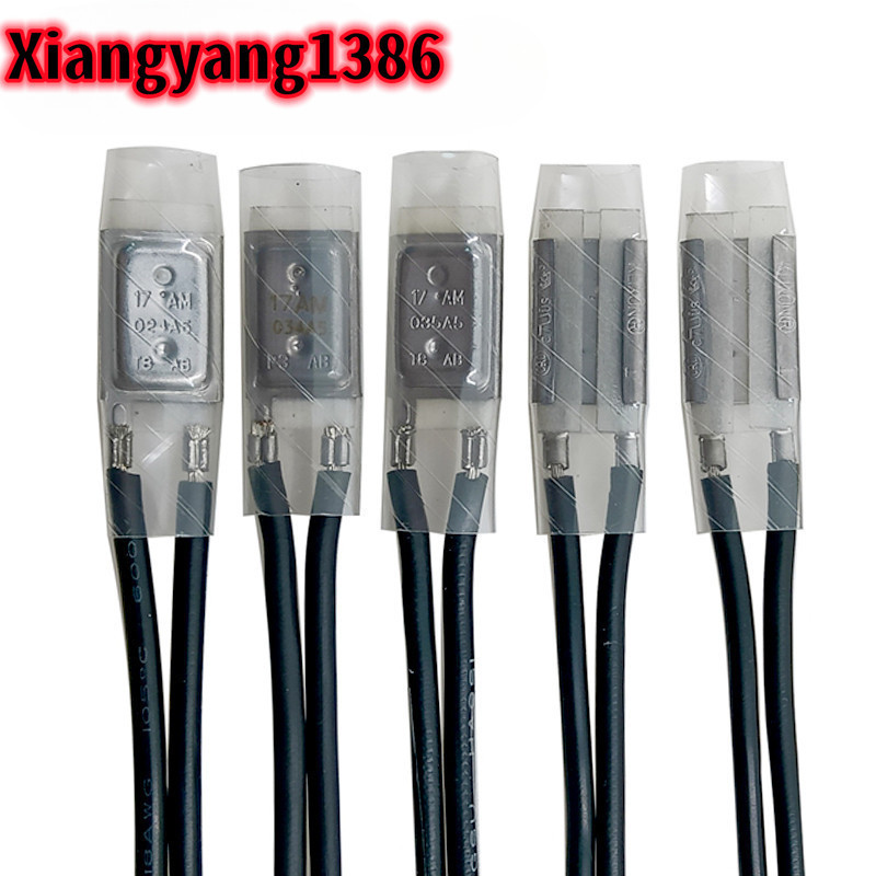 17am 55-180 องศา 10A 250V อุปกรณ์ป้องกันปกติปิด Thermostat อุณหภูมิควบคุม Switch55℃ 60 70 80 95 100 105 110 115 120 125 135 145 150 160 165 170 175 180ค