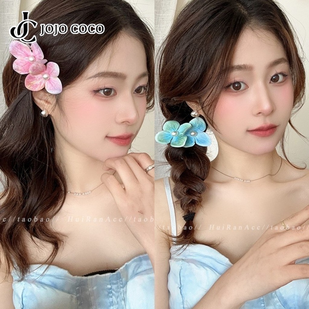 Jojo COCO กิ ๊ บติดผมดอกไม ้ มุกผู ้ หญิง 2024 สไตล ์ ใหม ่ Headwear พร ้ อมอารมณ ์ หวาน