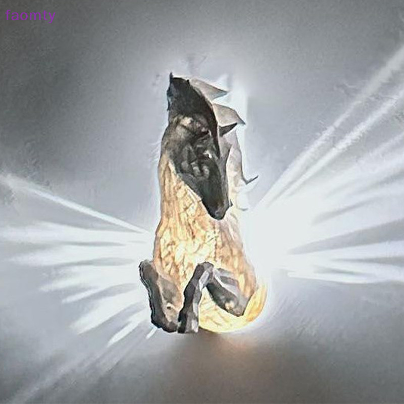 Faomty 3D สัตว์ LED Wall Light Night Owl Wall Lights Wall Bald Eagle Wall Light Lion โคมไฟสําหรับบันไดห้องโถง,โคมไฟติดผนังสําหรับบันได TH