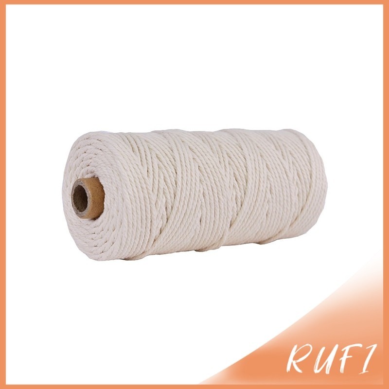 RUFI เชือกเกลียวสองสี ยาว 100 เมตร สำหรับงาน DIY บรรจุภัณฑ์ของขวัญ งานฝีมือ Cotton Twine ราคา ถูกที่สุด ดีลบีเคเค แกลเลอรีภาพที่ 9