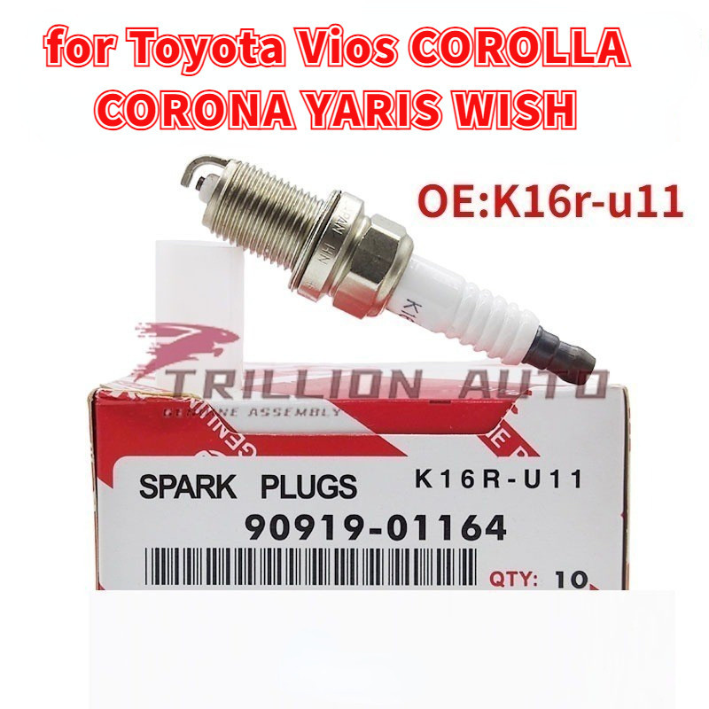 1 ชิ ้ น Denso Spark Plug สําหรับ Toyota Vios COROLLA CORONA YARIS WISH K16r-u11