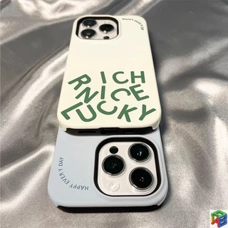 ใช้ได้กับ Apple 15/16promax 17Promax เคสโทรศัพท์ใหม่ Iphone14plus เชอร์รี่สีชมพูภาษาอังกฤษ 13 12 11promax 7/8Plus ซิลิโคนอ่อนนุ่มปกแข็งฟิล์ม