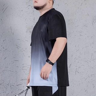 เสื้อออกกำลังกายไซส์ใหญ่ ไซส์ใหญ่ 1XL-7XL เสื้อกีฬาไซส์ใหญ่ "ผู้ชาย คนอ้วน" แห้งไว ยืดเยอะ