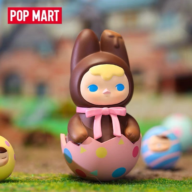 POPMART Pucky Pucky Pucky Elf Chocolate Bunny ของขวัญทํามือของแท้ใหม่เอี่ยมเครื่องประดับอินเทรนด์