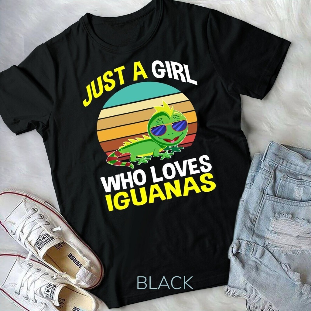Just A Mens Who Loves Iguana Pet Lovers Lizard Iguana เสื้อยืด Unisex