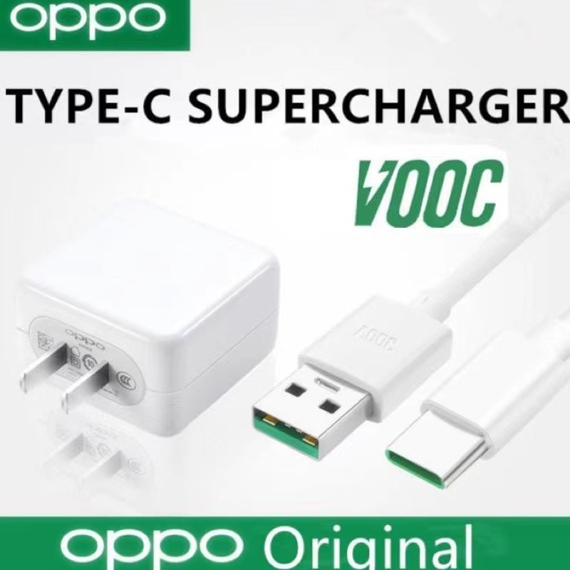 Oppo fast charger VOOC 4.0 type-C หัวชาร์จ 1 M 20W 5V 4A 6 เดือนรับประกันสําหรับ Oppo A5 2020 /A9 20