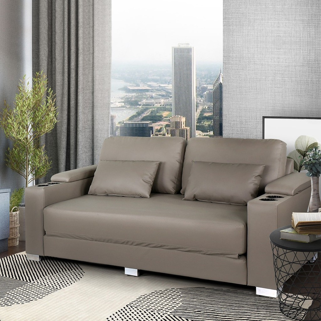 SB Design Square โซฟาเบด รุ่น Tuxido สีเทา (194X101X86 ซม.) แบรนด์ KONCEPT FURNITURE