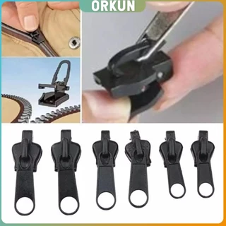 Orkun หัวซิปกระเป๋า ชุดซิปซ่อม มี 6 ชิ้น/เซต เปลี่ยน 3สี Zipper Head