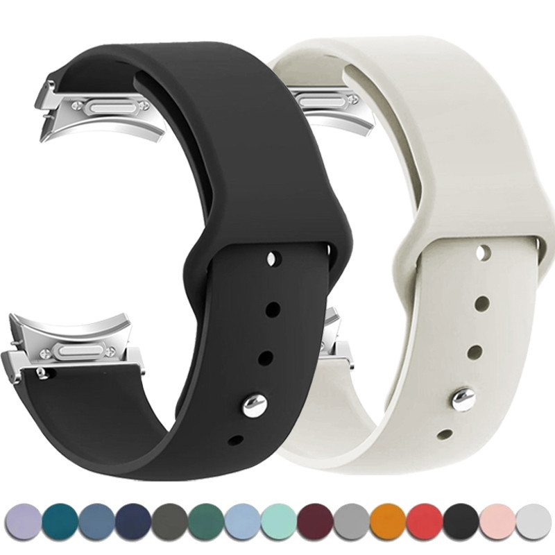 ซิลิโคนกีฬาสําหรับ Samsung Galaxy Watch 6 5 4 40 มม.44 มม.Galaxy Watch 6classic 43 มม.47 มม.5Pro 45 มม.นาฬิกา 4Classi 42 มม.46 มม.