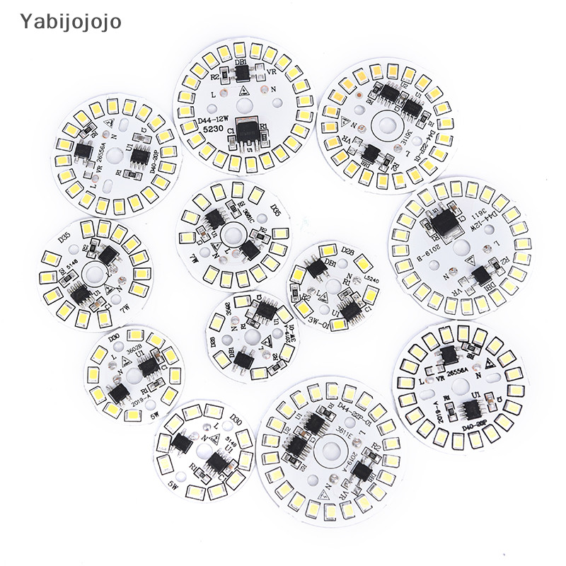 Yabijojojo หลอดไฟ LED Patch โคมไฟ SMD แผ่นโมดูลวงกลมแหล่งกําเนิดแสงแผ่นสําหรับหลอดไฟ ใหม่ ใหม่