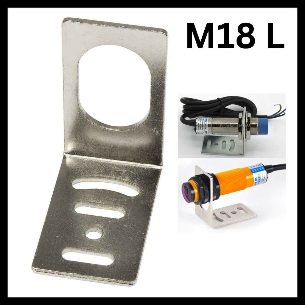 M18 ขายึดเซ็นเซอร์ตรวจจับโลหะ ขาตั้งสำหรับ Inductive Proximity M18 Bracket L-Type