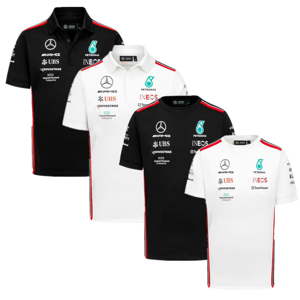 2023 2024 Mercedes AMG Petronas F1 Mercedes AMG Petronas F1 2023 ทีมไดร์เวอร์เสื้อยืด