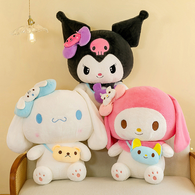 SANRIO 40ซม.sanrioของเล่นตุ๊กตาkuromi Melody Cinnamorollตุ๊กตาตุ๊กตานุ่มเด็กโซฟาหมอนตกแต่ง