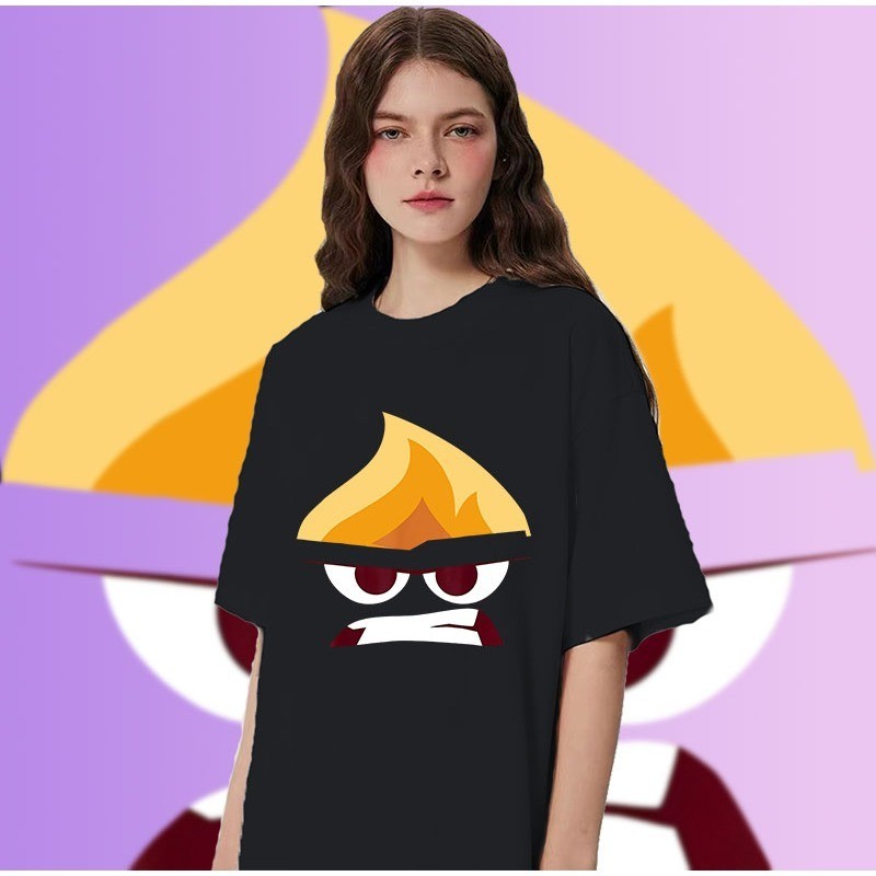 ใหม่ Pixar 's Movie Inside Out 2 เสื ้ อยืดคอ O-neck กราฟิก 100 % สําหรับผู ้ ชายP#7 S-5XLS-5XL