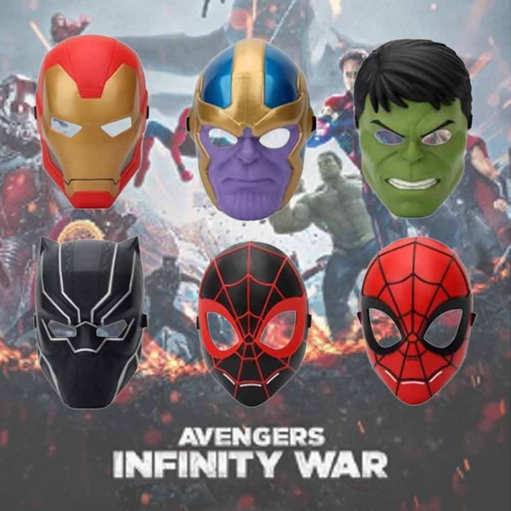 Marvel Spider-Man Iron Man Thanos Hulk Panther Hero Mask