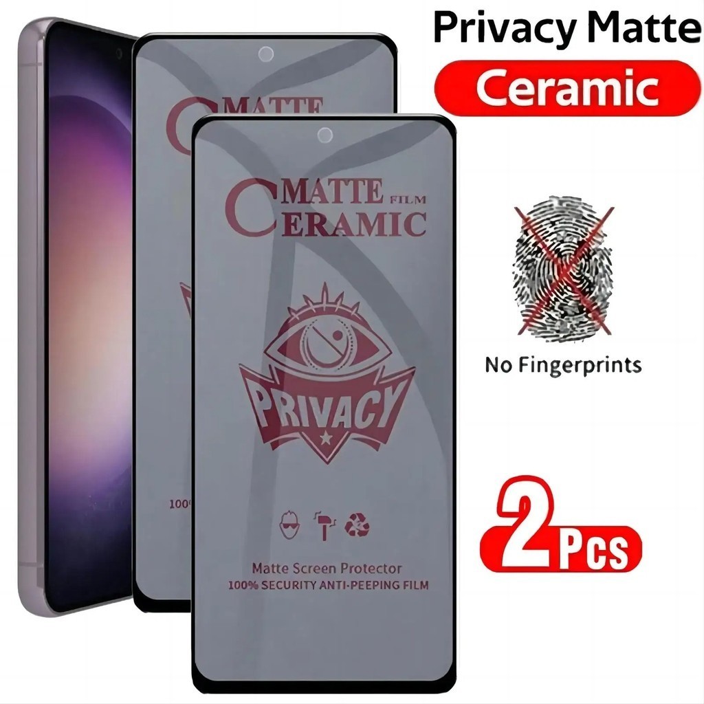 2 ชิ้น Infinix Hot Smart 40i 40 30 30i 20i 20S 10 10i 10S 12 12i 11 11S 10 10C 9 8 7 6 6go 5 4 Tecno Spark GO 20C 19 18 G96 Pro Matte Anti Spy ฟิล์มเซรามิค กระจกนิรภัยนิ่ม