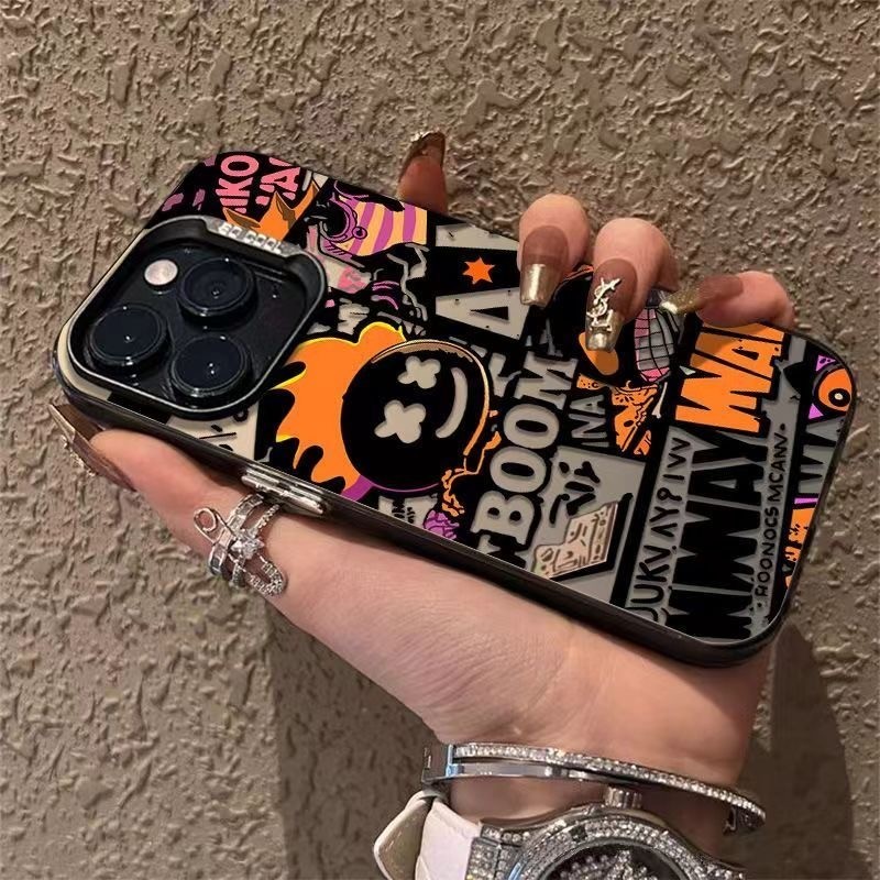 สําหรับกรณี Tecno Spark 30C Luxury Graffiti Flame Punk กันกระแทก