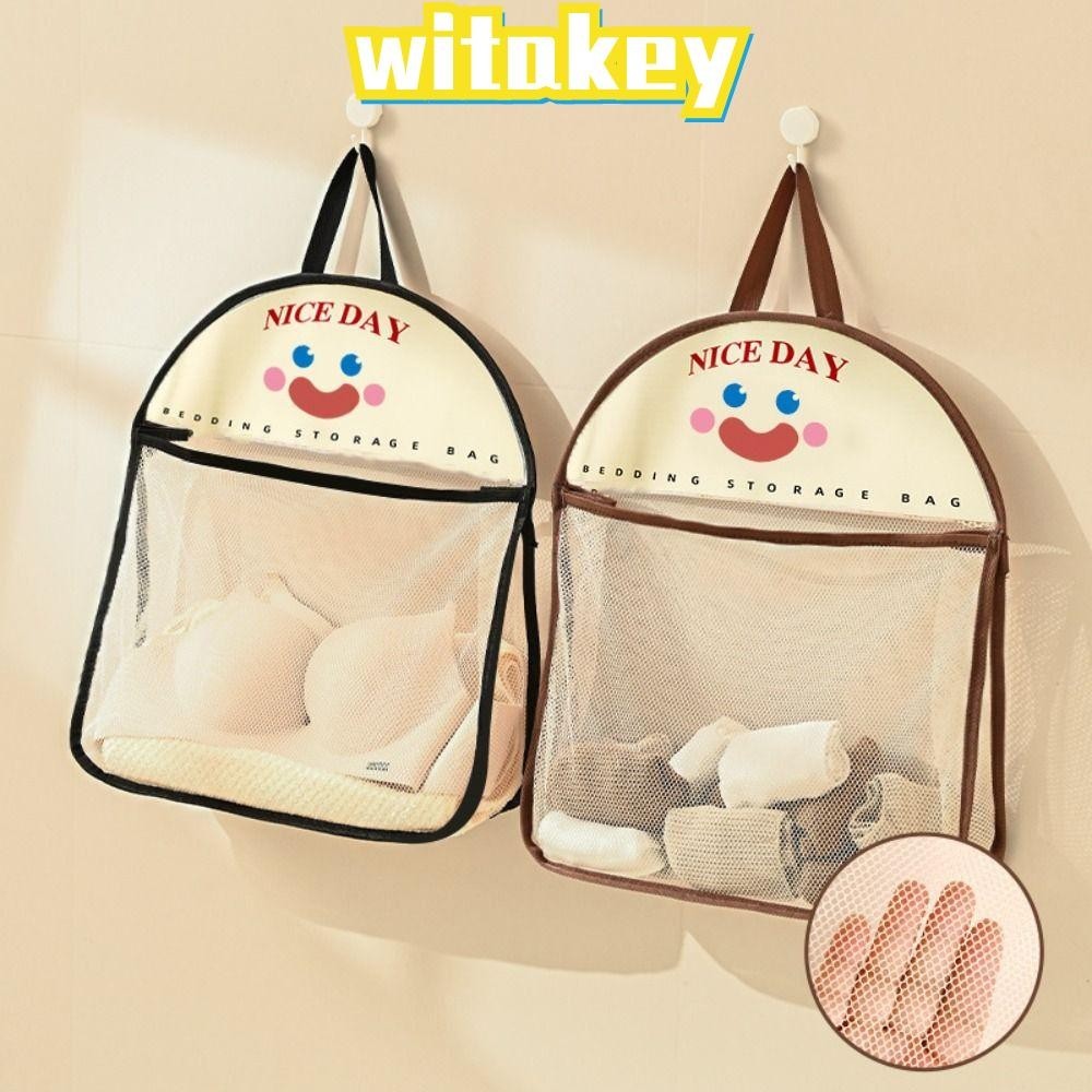 WITAKEY ถุงเก็บตาข่าย,ถุงตาข่ายเก็บชุดชั้นใน,ถุงตาข่ายแขวนความจุสูง