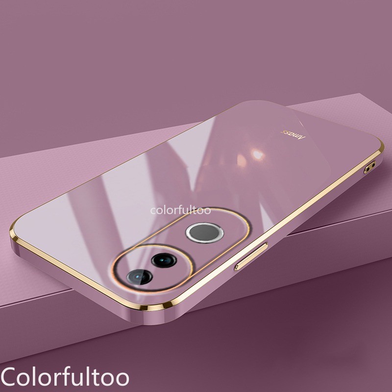 Vivo V50 2025 หรูหรา 6D ชุบ Soft TPU ซิลิโคนเคสโทรศัพท์สําหรับ Vivo V50 V40 Pro V40Lite V50Pro 5G กันกระแทกกล้องเลนส์ป้องกันปกหลังคู่ปลอกสําหรับ VivoV50