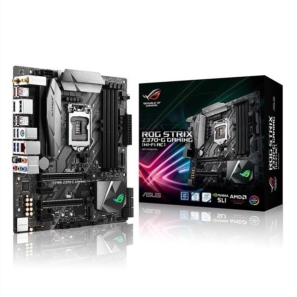เมนบอร์ด ASUS Z370-G M-ATX สำหรับเล่นเกม Republic of Gamers โอเวอร์คล็อกกิ้ง รองรับ CPU i5 i7 i9 i3