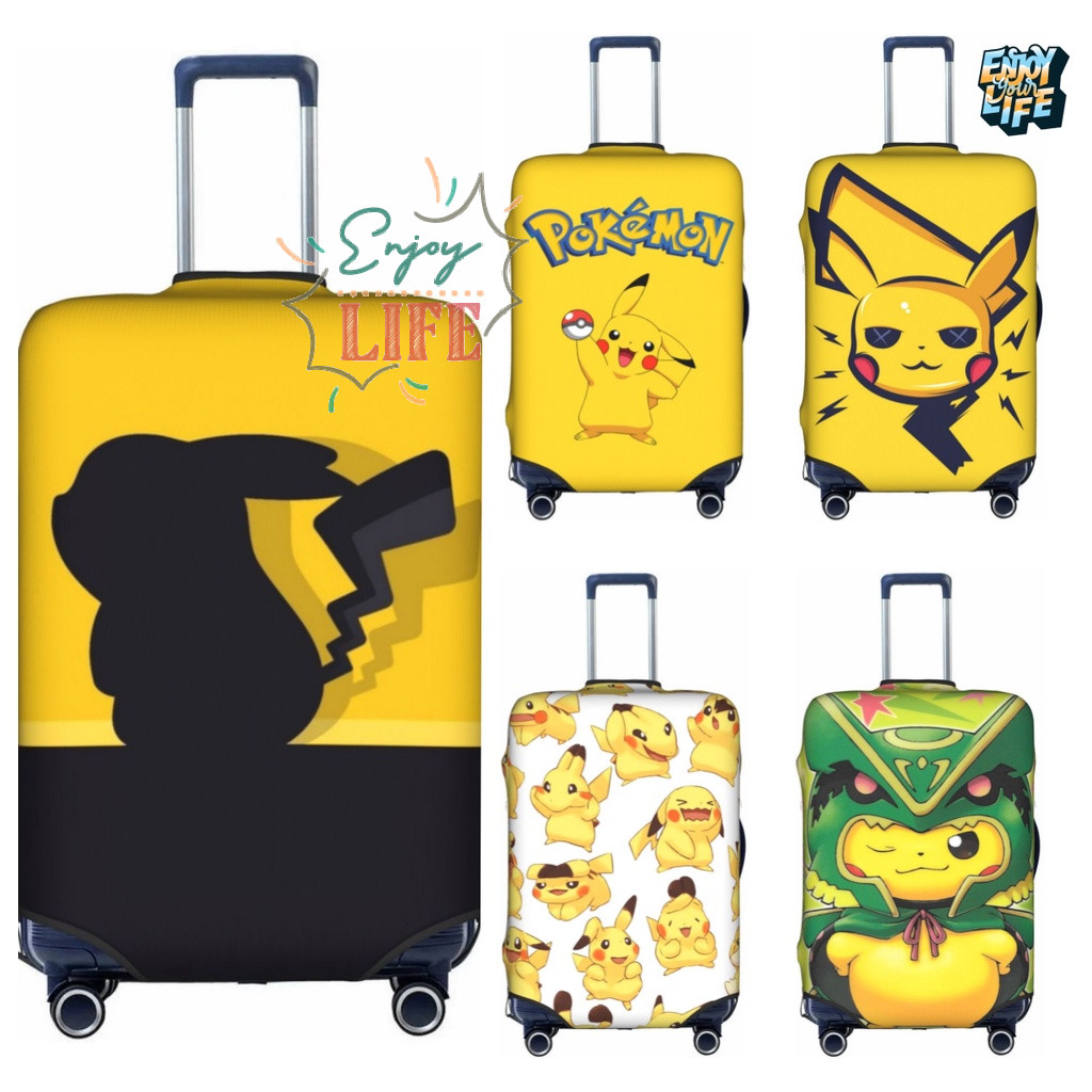 กระเป๋าเดินทาง Pokemon Pikachu Protector กันรอยขีดข่วน ล้างทําความสะอาดได้ เหมาะกับกระเป๋า 18-32 นิ้ว รุ่น 0036