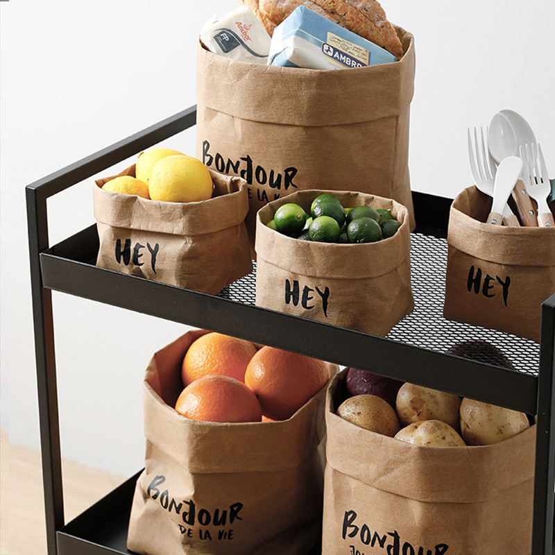 ถุงกระดาษคราฟท์ ซักได้ คลาสสิค ใส่ของ วางเกร๋ๆ มีสไตล์ ถุงบรรจุภัณฑ์ก้นสี่เหลี่ยม ถุงใส่ของขวัญ พิมพ์ได้ ตกแต่งร้านค้า - รูปที่ 4