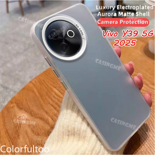 สําหรับ Vivo Y39 5G 2025 Luxury Metallic Aurora Skin Matte สําหรับ Vivo Y39 5G VivoY39 39Y Y29 Y 39 