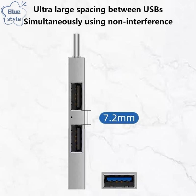 Bluestyle 3 In 1 แท่นขยาย HUB USB 3.0/Type-C 3.0 ถึง 3 USB Multi Port HUB OTG อะแดปเตอร์หลาย Expander สําหรับแล็ปท็อปพีซีใหม่