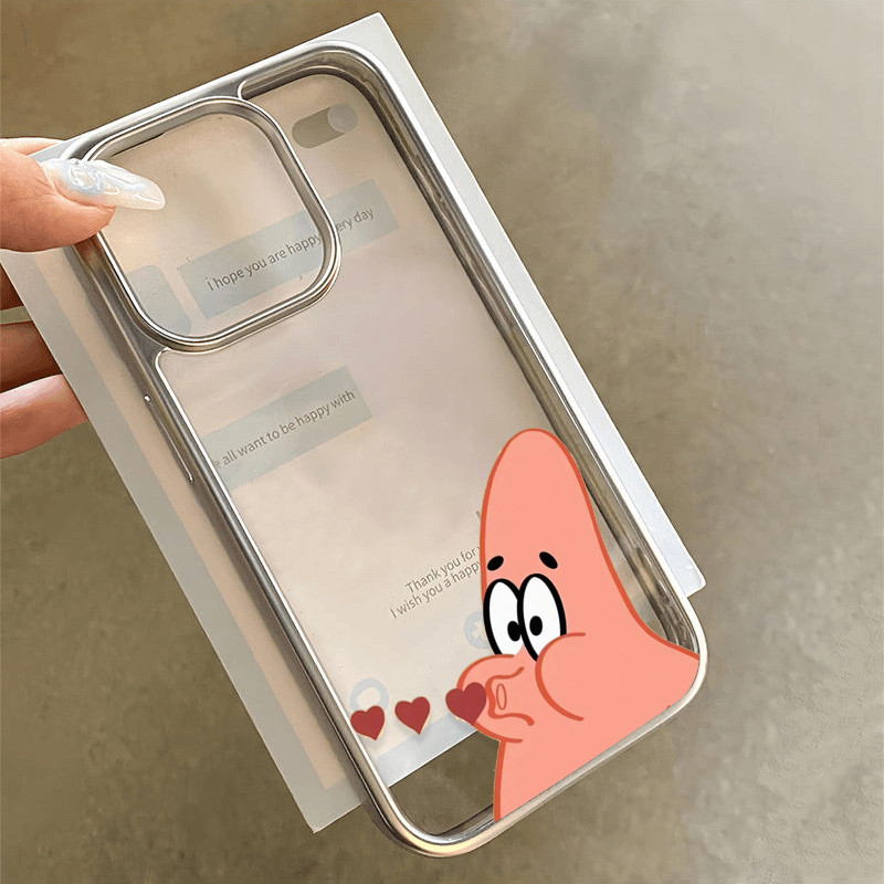 เคสซิลิโคนลายการ์ตูน สปองจ์บ็อบ แพทริคสตาร์ เคส 16 11 15 13 14 12 Pro Max 7 16 8 14 15 Plus XR X XS MAX SE 2020 เคส
