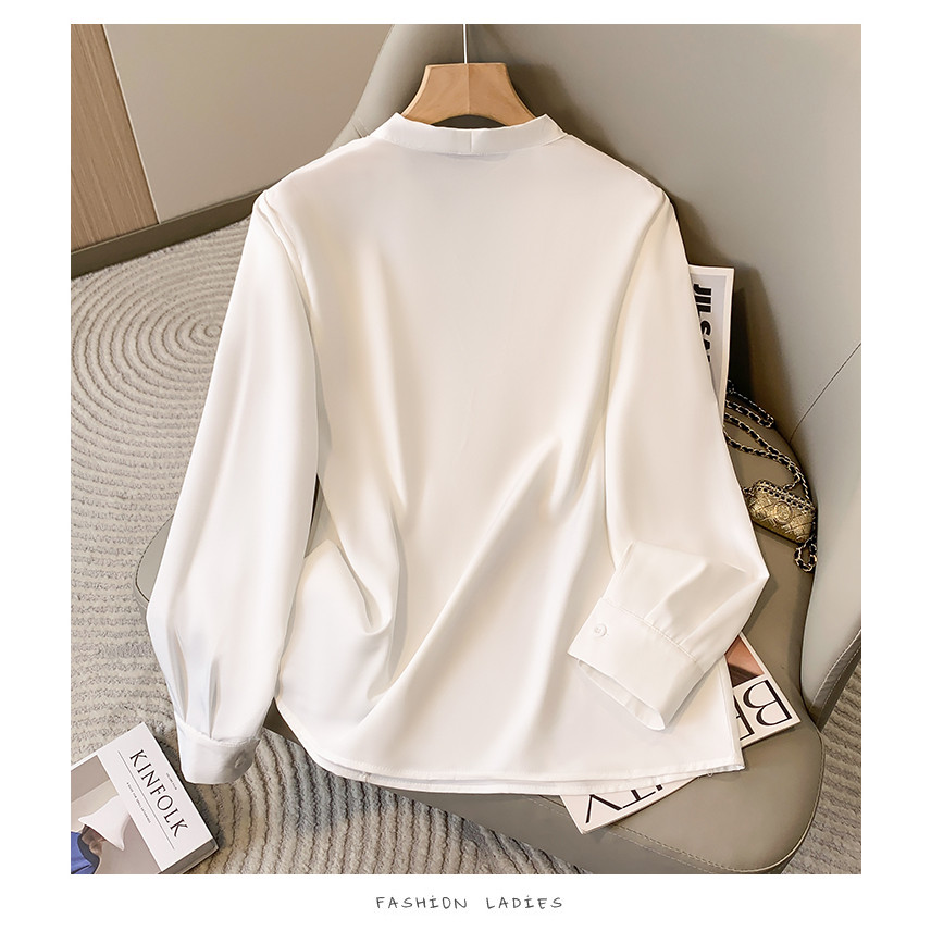 C&m Office Lady Style Collarless High-grade High-grade รูปที่ 7