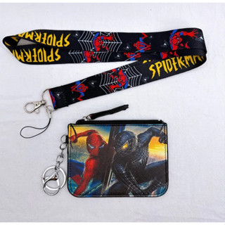 มนุษย์แมงมุม กระเป๋าสตางค์ เด็กกระเป๋าสตางค์ที่มีเชือกเส้นเล…