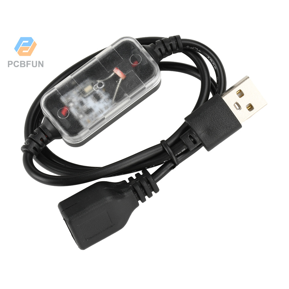 Pcbfun สวิตช์เซ็นเซอร์ควบคุมแสงสาย USB วัน/กลางคืน Auto-On สายเซ็นเซอร์แสงสําหรับไฟเพดาน DC 3.7-24V